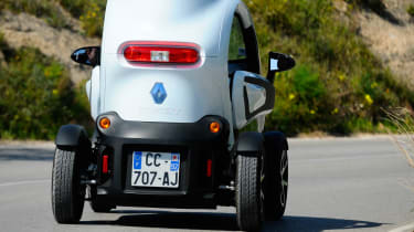 Renault Twizy electric car rear view
