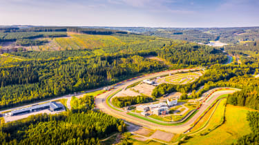 Spa track day view
