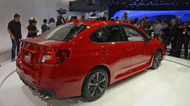 New Subaru WRX red rear