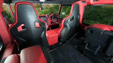 Twisted Land Rover Defender rear interior