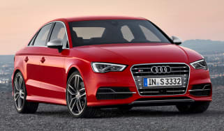 Audi S3 Saloon red front view
