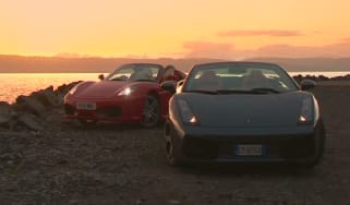 Ferrari v Lamborghini Gallardo Spyder