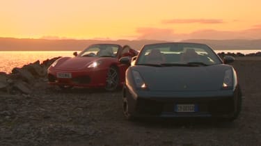 Ferrari v Lamborghini Gallardo Spyder