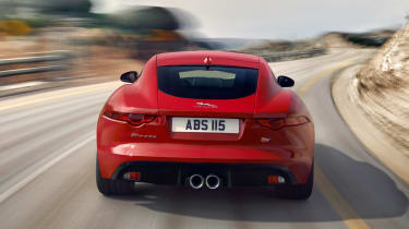 Jaguar F-type S Coupe red rear