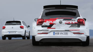 VW Polo GTI R5 and VW Polo GTI – rear