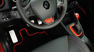 2013 Renaultsport Clio 200 Turbo interior steering wheel paddles
