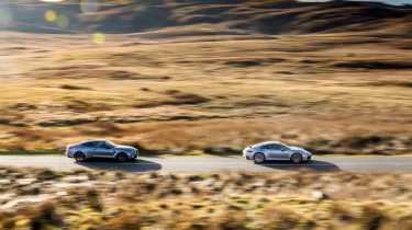 BMW M4 v Porsche 911 side