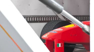 Michael Schumacher&#039;s Ferrari F1 car driven