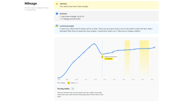 Mileage rollback found in the Ferrari 456’s history report