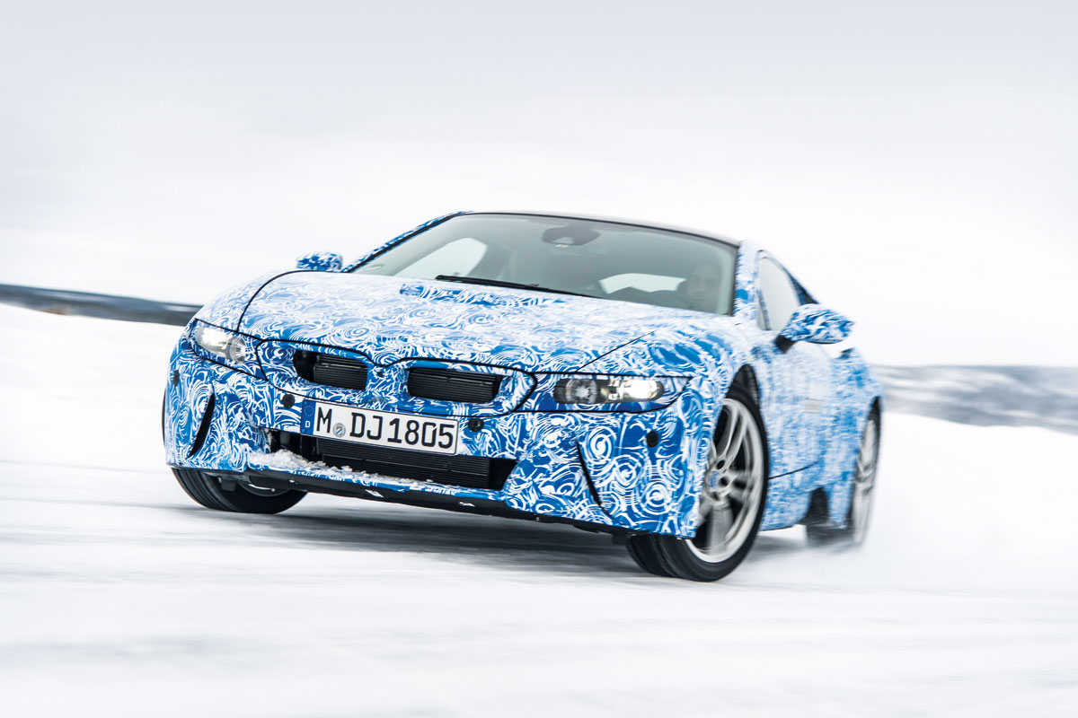BMW i8 winter testing