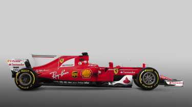 Ferrari F1 car side