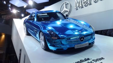 Mercedes SLS Electric Drive at the Paris motor show