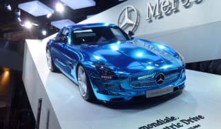 Mercedes SLS Electric Drive at the Paris motor show