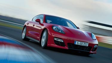 Porsche Panamera GTS on track