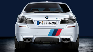 BMW M5 clear rear lights