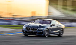 BMW 8-series front cornering