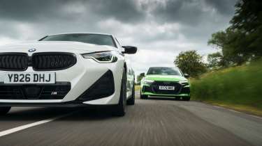 Audi RS3 and BMW M240