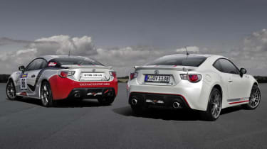 Toyota GT86 Cup Edition with Cup racer rear view