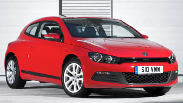 VW Scirocco 1.4 TSI 160 front view red