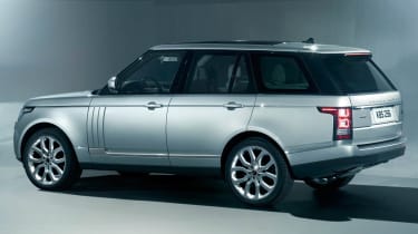 2013 Range Rover silver grey rear view