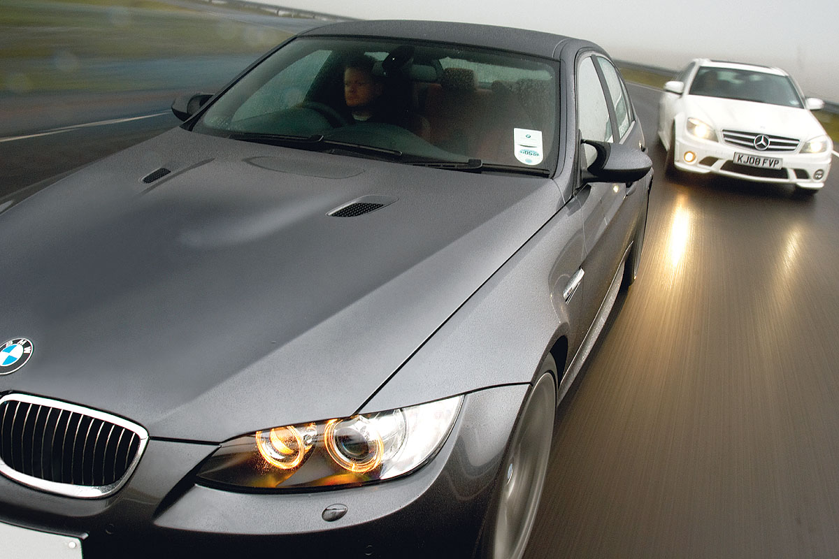 Mercedes Benz C63 Amg V Bmw M3 Saloon Evo