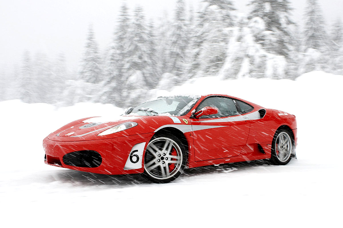 Ferrari F430 trackday on ice | evo