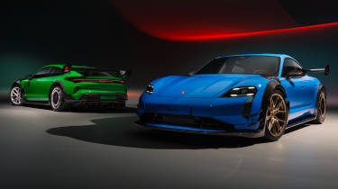 Porsche Taycan with Manthey Racing kit front