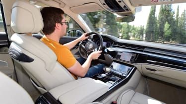 Audi A8 - interior driver shot
