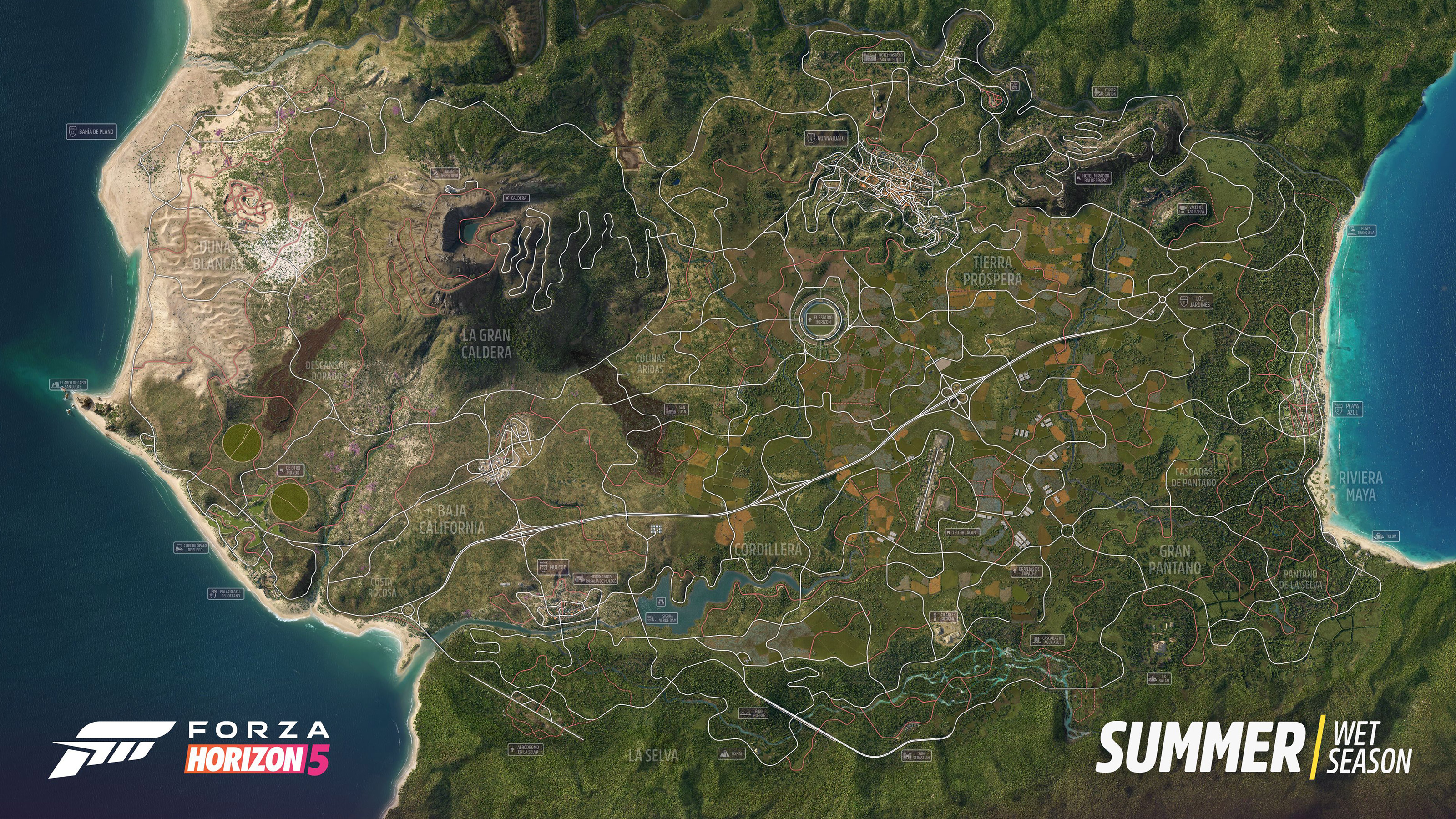 Here's the Full Forza Horizon 4 Map (Covered in Snow) – GTPlanet