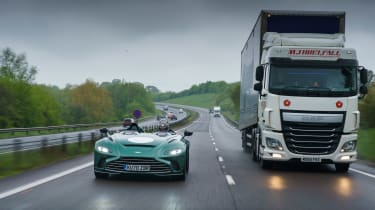 Aston Martin V12 Speedster review – on-road tracking