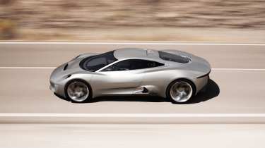 Jaguar C-X75 hybrid supercar makes production