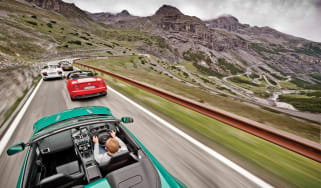 Audi R8 Spyder v Alfa 8C Spider v Aston Vantage S v Porsche 911 GTS