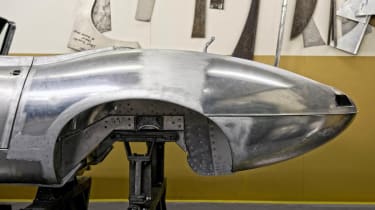 Lightweight Jaguar E-type production resumes - bodywork