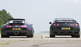 Bugatti Veyron and Nissan GT-R