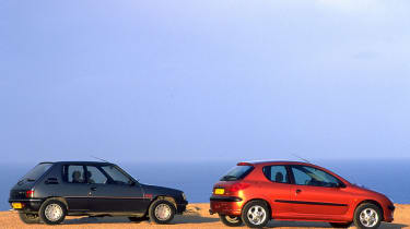 Peugeot 205 XS and 206