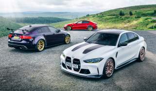 BMW M3 CS v Alfa Romeo Giulia GTA v Jaguar XE Project 8