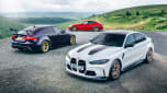 BMW M3 CS v Alfa Romeo Giulia GTA v Jaguar XE Project 8