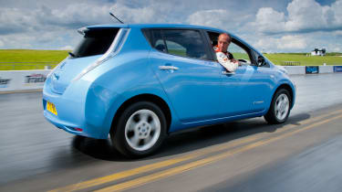 2012 Goodwood Festival of Speed Nissan Leaf reverse speed record