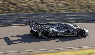 Porsche LMDh racer – rear quarter