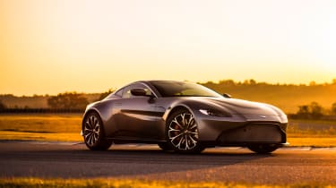 Aston Martin Vantage - silver static front quarter