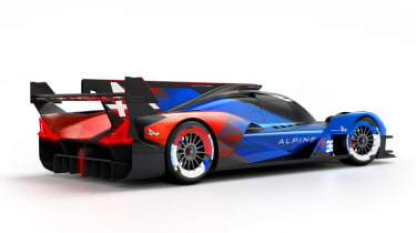 Alpine A424_β Le Mans hypercar studio rear