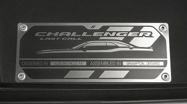 Dodge Challenger SRT Demon 170 - plaque