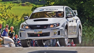 Subaru Impreza STI jump