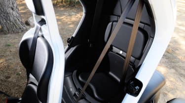 Renault Twizy electric car rear seat