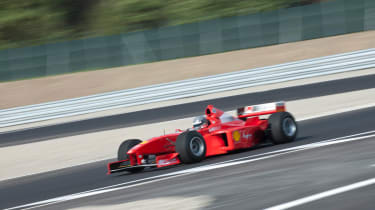 Michael Schumacher Ferrari Formula 1 car drive video