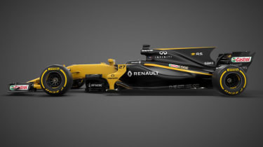 Renault F1 car side