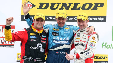 British Touring Car Championship Round 1: Brands Hatch - Round 2 podium, 2011, Brands Hatch Indy