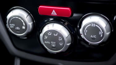 Subaru Impreza Cosworth heater controls