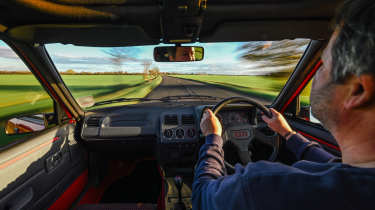 Peugeot 205 GTI 1.6 interior driving