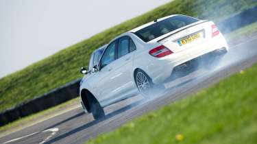 Mercedes C63 AMG world drift record attempt